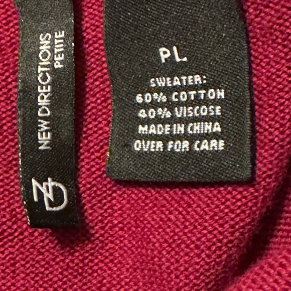 New Directions Sz PL Tunic Sweater NWT😊😊 - Picture 7 of 8
